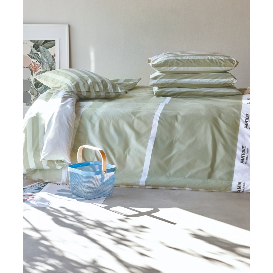 Pantone 0636 Παπλωματοθήκη Μονή Σετ 2 Τεμ  Kentia 160X240