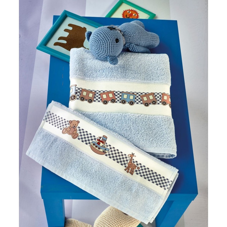 Retro Πετσέτες Σετ 2 Τεμ 70X125 - 40X60 Kentia