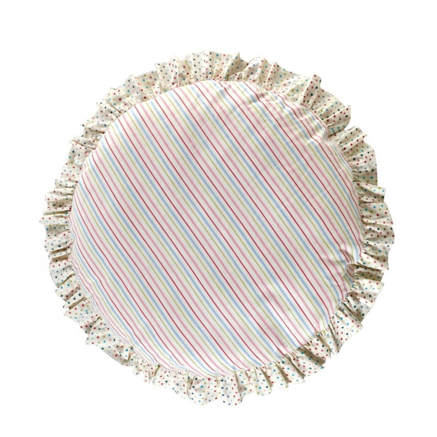 Rosa Βρεφική Μαξιλάρα Δαπέδου Με Βολαν Φ80 Kentia