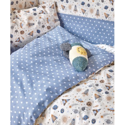 Sam Παπλωματοθήκη Κούνιας Σετ 2 Τεμ  Kentia 100X140