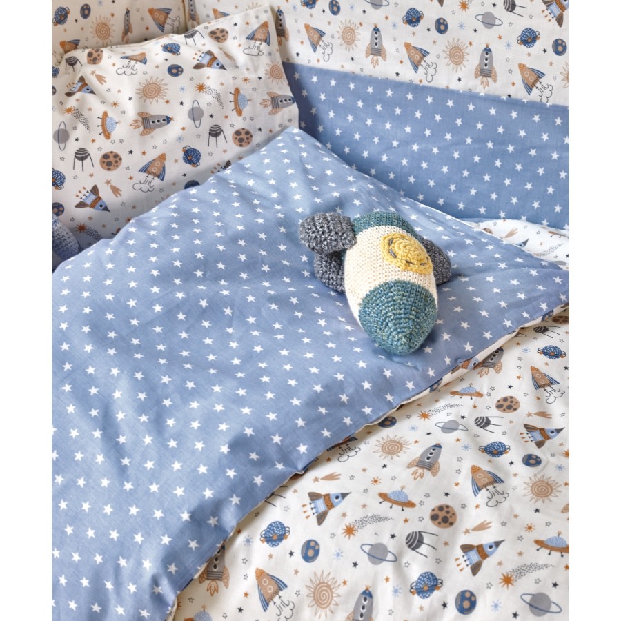 Sam Παπλωματοθήκη Κούνιας Σετ 2 Τεμ  Kentia 100X140