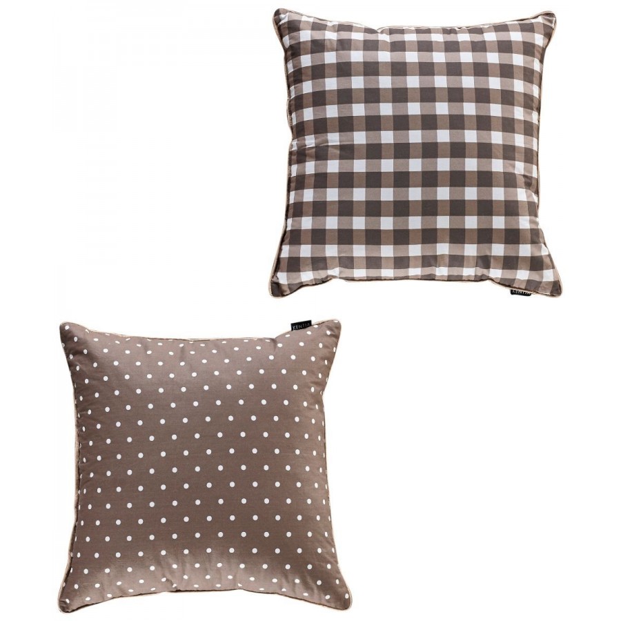 Serafina 15 Μαξιλαροθήκη Διακοσμητική Διπλής Όψης Με Κορδόνι 50X50 Kentia