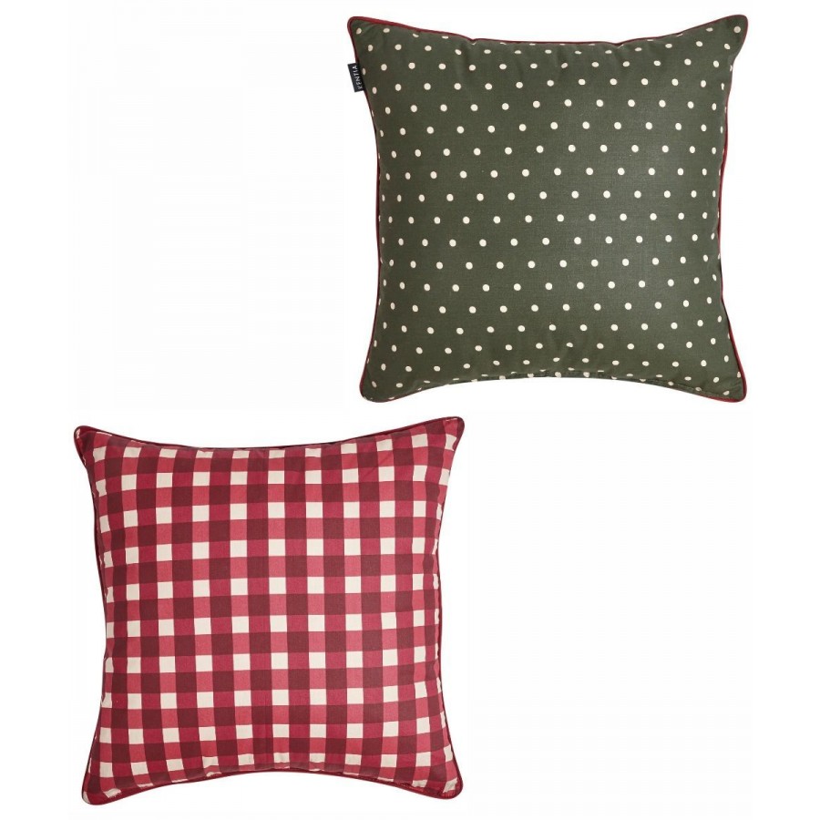 Serafina 17 Μαξιλαροθήκη Διακοσμητική Διπλής Όψης Με Κορδόνι 50X50 Kentia