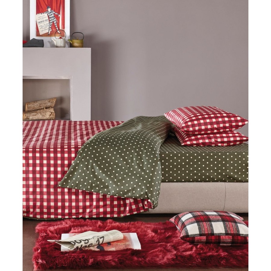 Serafina 17 Παπλωματοθήκη Ημίδιπλη Σετ 2 Τεμ 180X240 Kentia