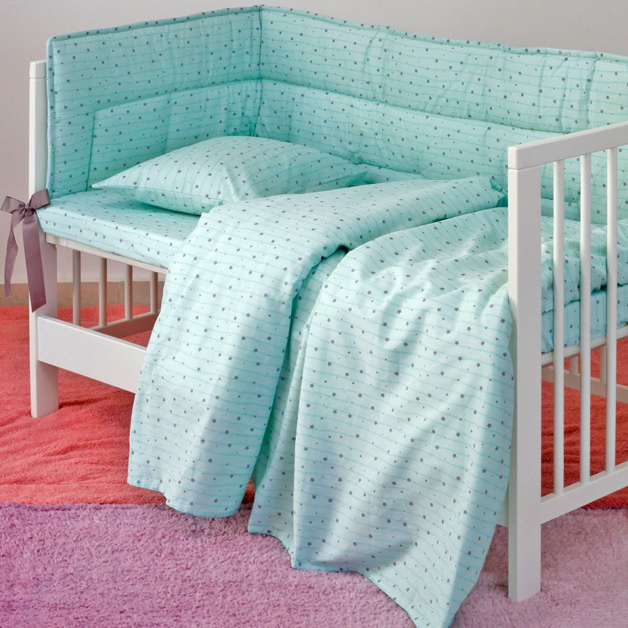 Σετ Σεντόνια Κούνιας Flat Estrella Boy Melinen 120X170