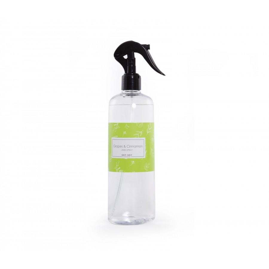 Αρωματικό Υφασμάτων Σε Σπρέι Grapes & Cinnamon 500Ml Nef-Nef Αρωματικό Υφασμάτων Σε Σπρέι Grapes & Cinnamon 500Ml Nef-Nef