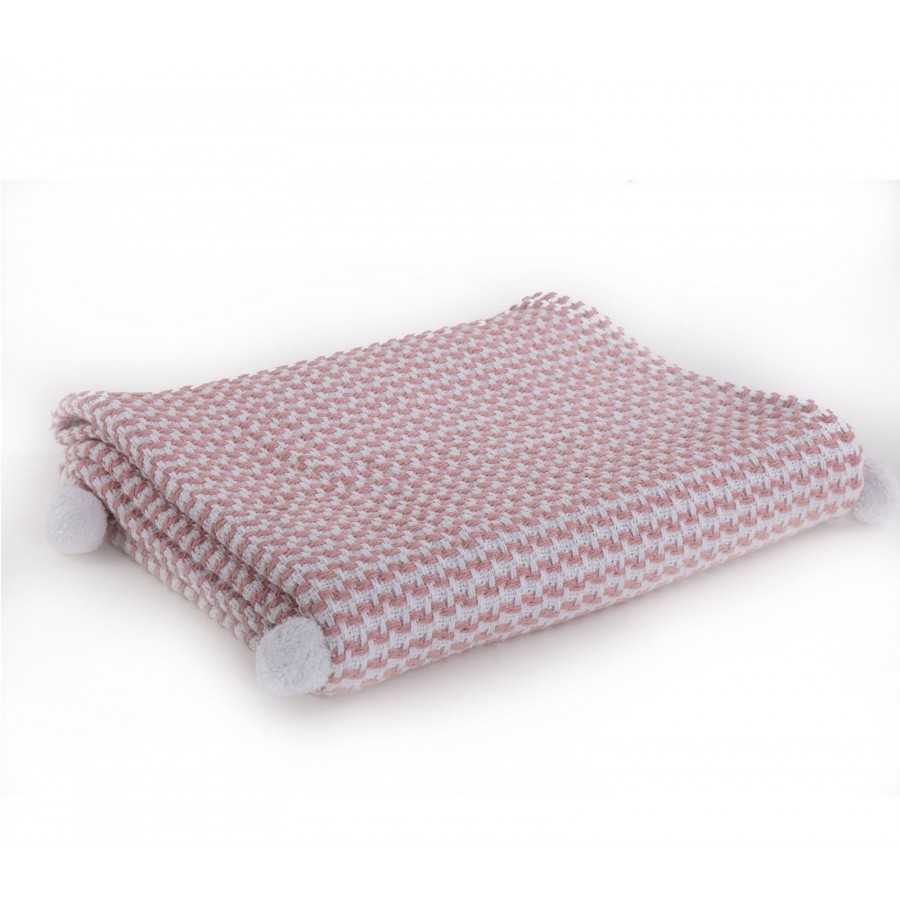Βρεφική Κουβέρτα Αγκαλιάς Sometime Pink Nef-Nef 80Χ110