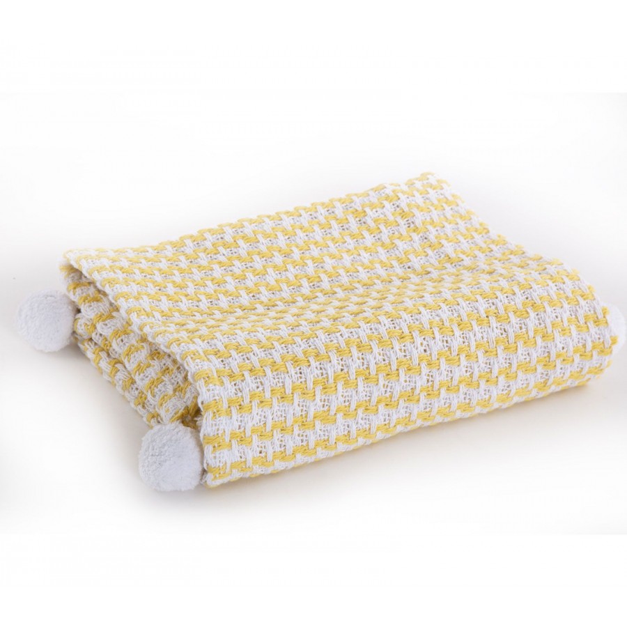 Βρεφική Κουβέρτα Αγκαλιάς Sometime Yellow Nef-Nef 80Χ110