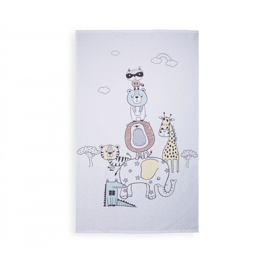 Βρεφική Κουβέρτα Αγκαλιάς Wild Thing White Nef-Nef 80X110 Βρεφική Κουβέρτα Αγκαλιάς Wild Thing White Nef-Nef 80X110