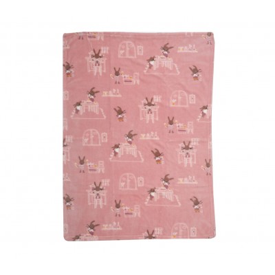 Βρεφική Κουβέρτα Fleece Κούνιας Rabbit In The House  Nef-Nef  110X140