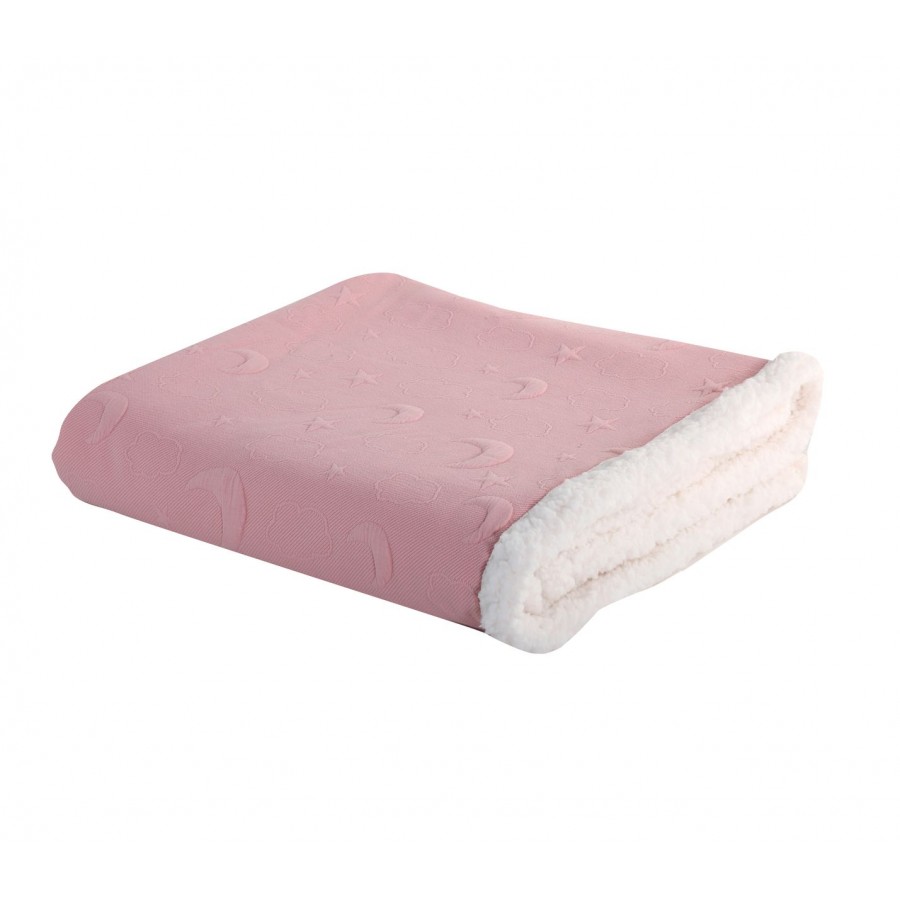 Βρεφική Κουβέρτα Κούνιας Με Γούνα Sky Above Pink Nef-Nef 110X140 Βρεφική Κουβέρτα Κούνιας Με Γούνα Sky Above Pink Nef-Nef 110X140