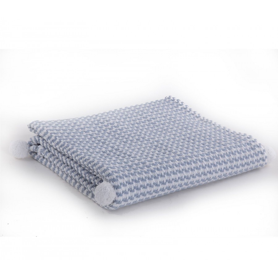 Βρεφική Κουβέρτα Κούνιας Sometime Blue Nef-Nef 110X150