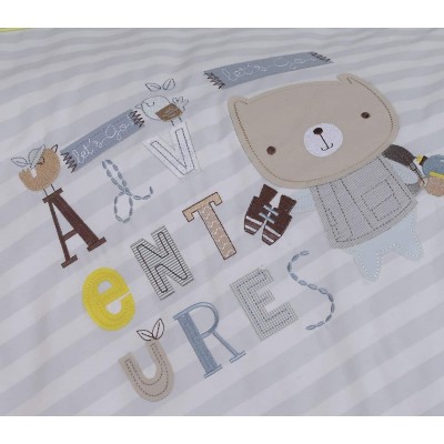 Βρεφικό Κουβερλί κούνιας safari Nef Nef 90x140 Βρεφικό Κουβερλί κούνιας safari Nef Nef 90x140