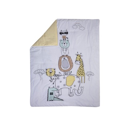 Βρεφικό Κουβερλί Κούνιας Wild Thing White Nef-Nef 110X140