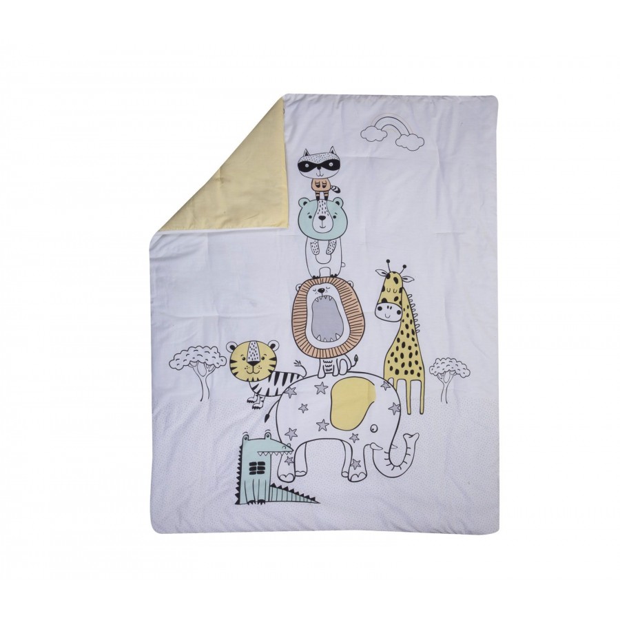 Βρεφικό Κουβερλί Κούνιας Wild Thing White Nef-Nef 110X140