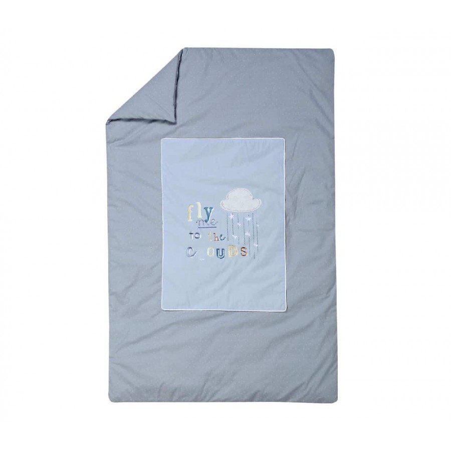 Βρεφικό Κουβερλί Nef Nef κούνιας clouds Nef Nef 90x140
