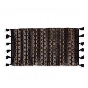 Χαλάκι Κουζίνας Depay Natural Black 65X130 Nef-Nef
