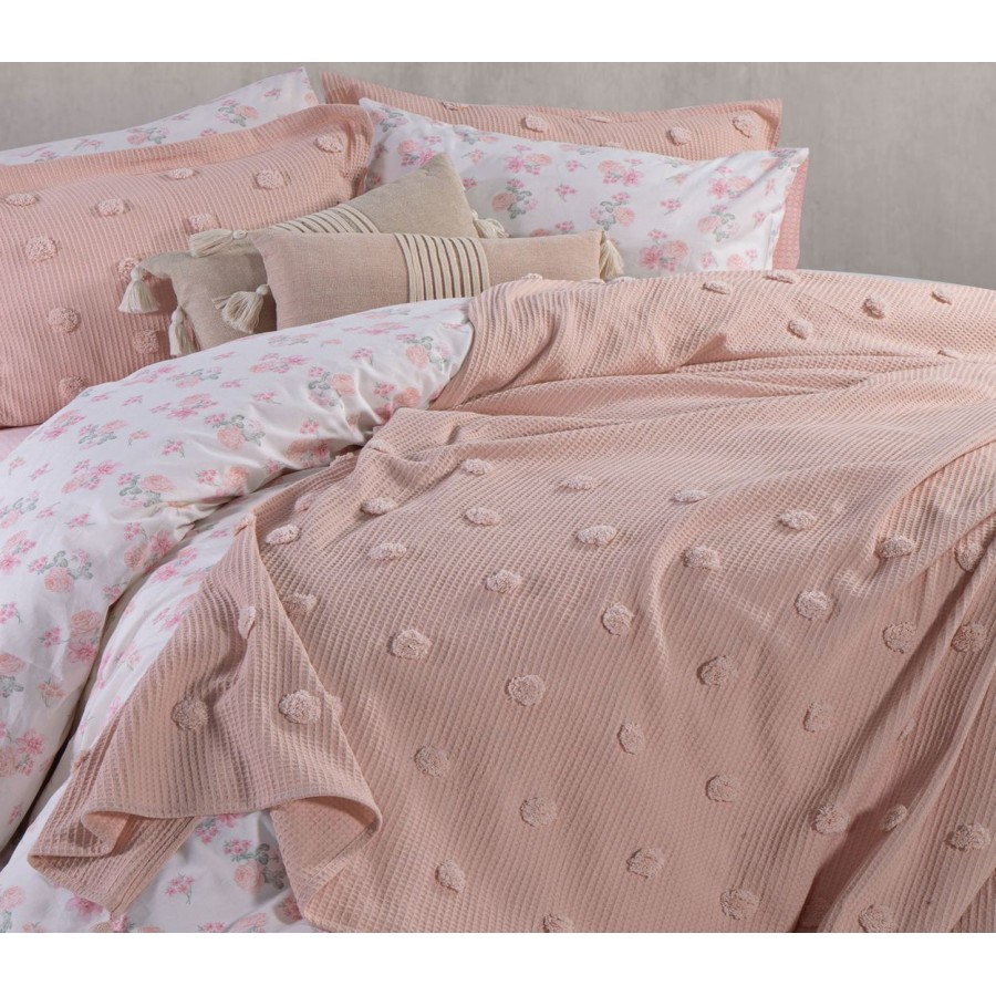 Κάλυμμα Κρεβατιού Υπέρδιπλο Indila Englishrose Nef-Nef 230X240