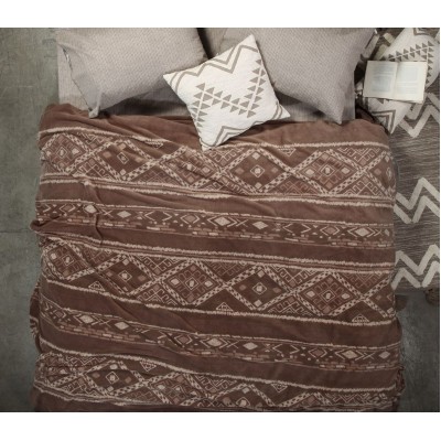 Κουβέρτα Fleece Μονή Gana Taupe Nef-Nef  160x220