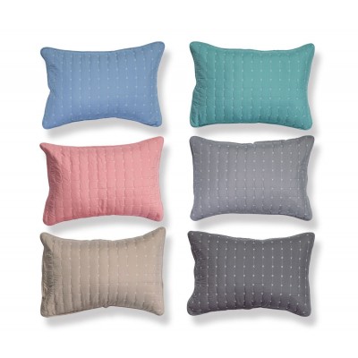 Μαξιλαροθήκες Σετ 2 Τεμαχίων Bicolor-20 Dark Grey Light Grey Nef-Nef 52X72
