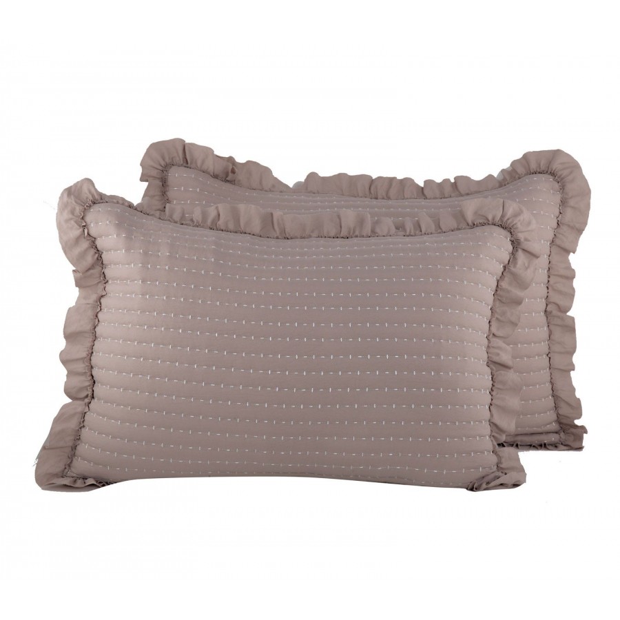 Μαξιλαροθήκες Σετ 2 Τεμαχίων Testa Beige Nef-Nef 52X72