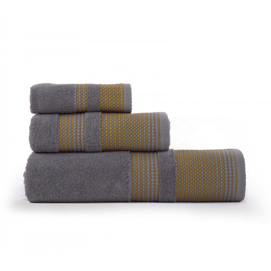 Πετσέτα Χεριών Keneth Grey Nef-Nef 30X50 Πετσέτα Χεριών Keneth Grey Nef-Nef 30X50