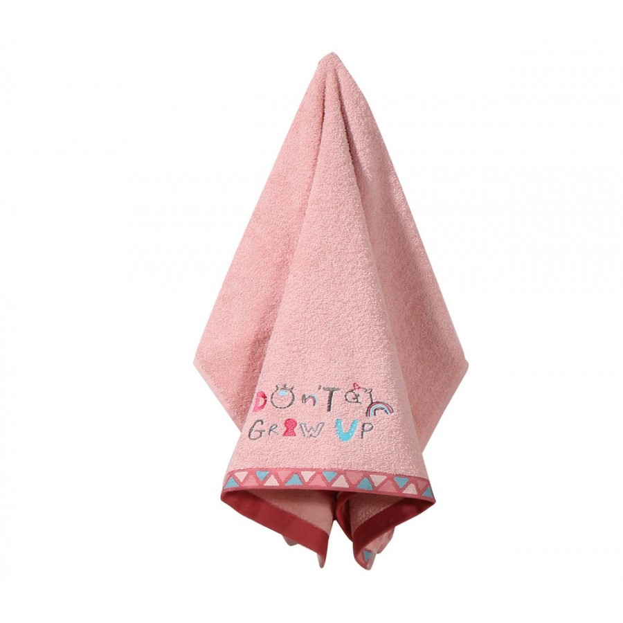 Πετσέτα Θαλάσσης Παιδική Dont Grow Up 70X130 Pink Πετσέτα Θαλάσσης Παιδική Dont Grow Up 70X130 Pink