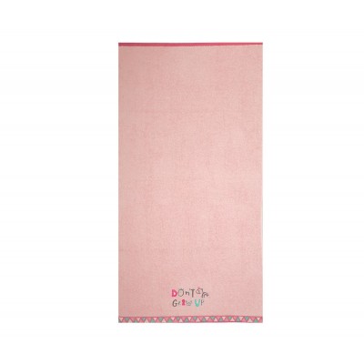Πετσέτα Θαλάσσης Παιδική Dont Grow Up 70X130 Pink Πετσέτα Θαλάσσης Παιδική Dont Grow Up 70X130 Pink