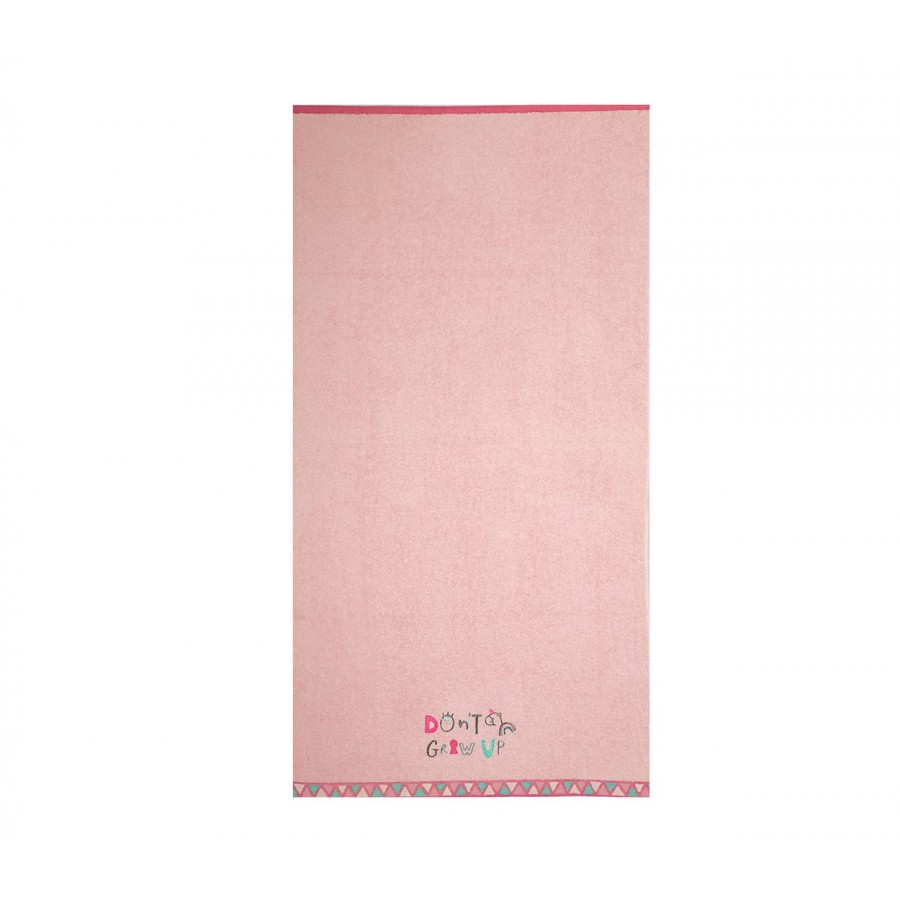 Πετσέτα Θαλάσσης Παιδική Dont Grow Up 70X130 Pink Πετσέτα Θαλάσσης Παιδική Dont Grow Up 70X130 Pink