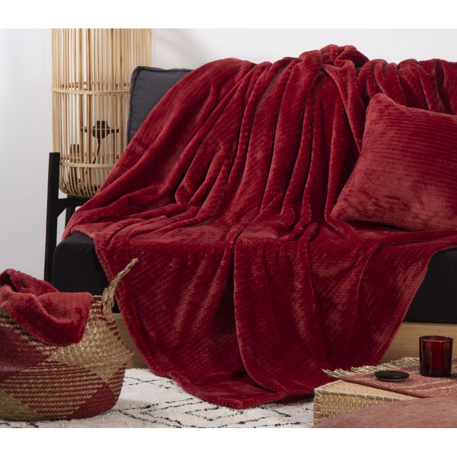 Ριχτάρι Διθέσιου Καναπέ Cameron Bordo Nef-Nef 180X250 Ριχτάρι Διθέσιου Καναπέ Cameron Bordo Nef-Nef 180X250