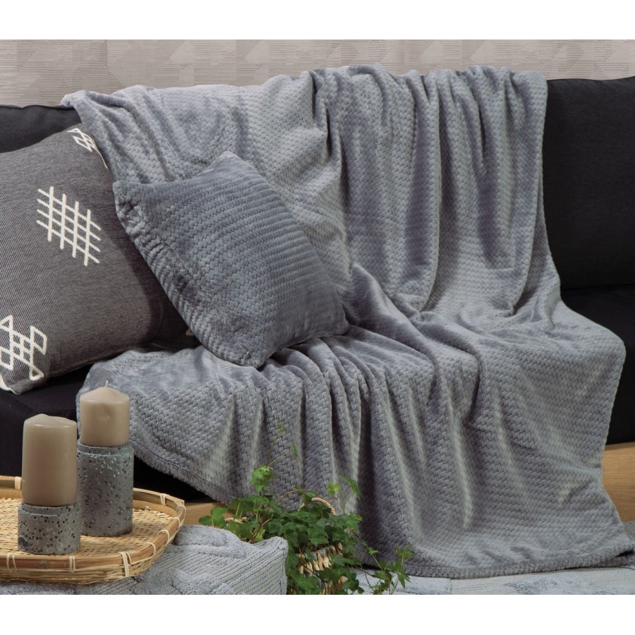 Ριχτάρι Διθέσιου Καναπέ Cameron Grey Nef-Nef 180X250 Ριχτάρι Διθέσιου Καναπέ Cameron Grey Nef-Nef 180X250