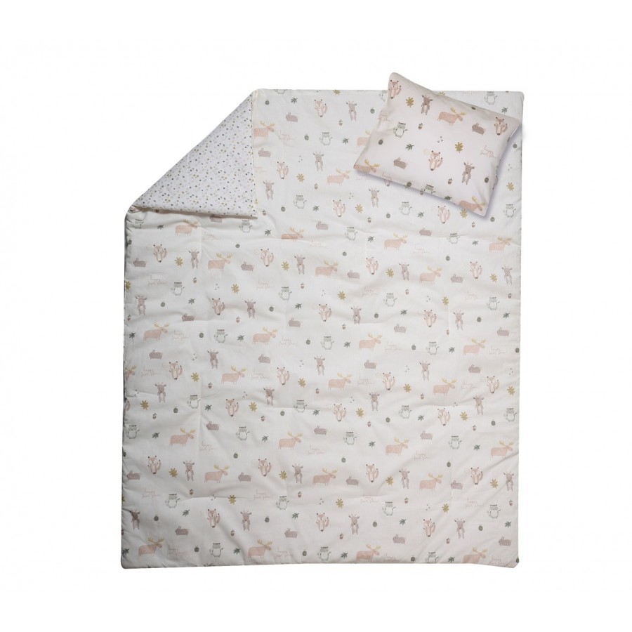 Σετ Βρεφική Παπλωματοθήκη Με Μαξιλαροθήκη Forestland  Nef-Nef  110X150