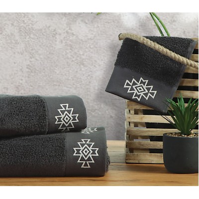 Σετ Πετσέτες Alicia Anthracite Nef-Nef Σετ πετσέτες 30X50 - 50X90 - 70X140 Σετ Πετσέτες Alicia Anthracite Nef-Nef Σετ πετσέτες 30X50 - 50X90 - 70X140