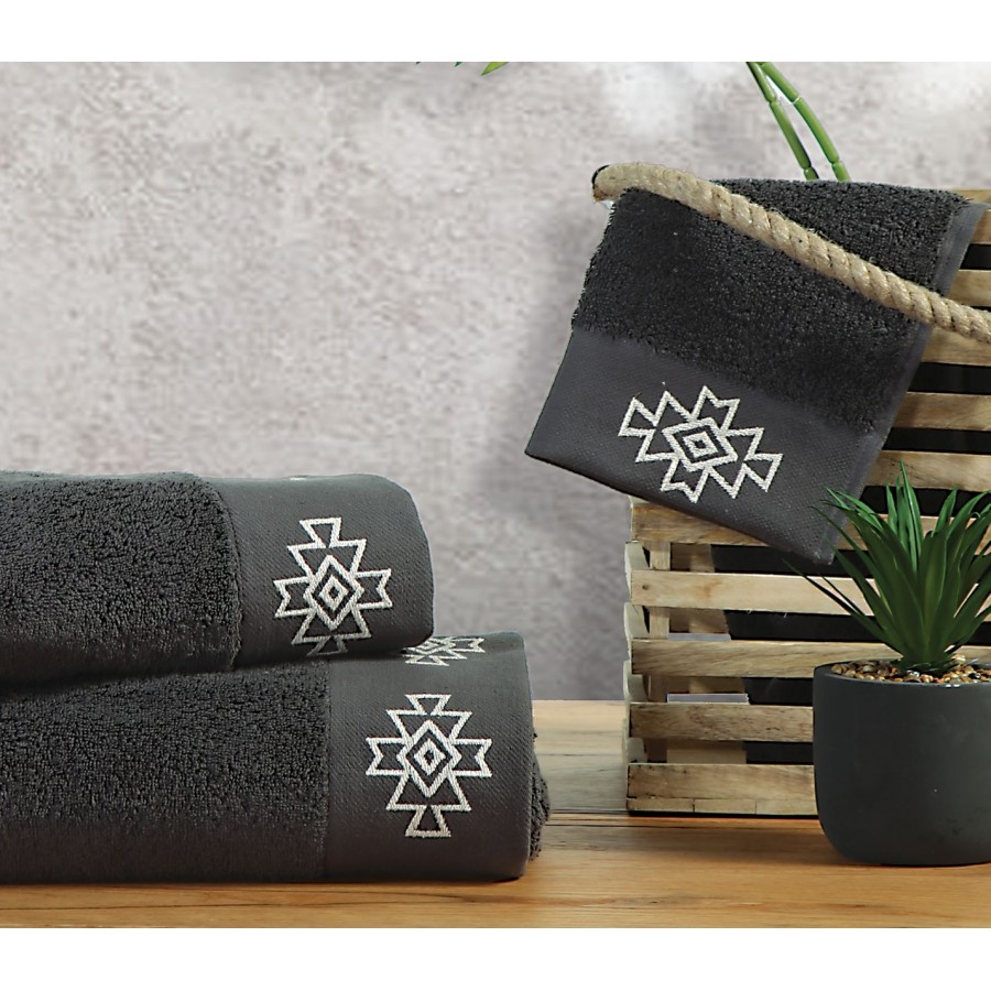 Σετ Πετσέτες Alicia Anthracite Nef-Nef Σετ πετσέτες 30X50 - 50X90 - 70X140 Σετ Πετσέτες Alicia Anthracite Nef-Nef Σετ πετσέτες 30X50 - 50X90 - 70X140
