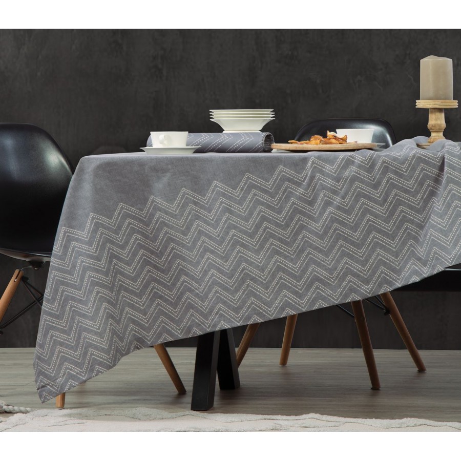Τραπεζομάντηλο 140X140 Venture Grey Nef-Nef 140X140 Τραπεζομάντηλο 140X140 Venture Grey Nef-Nef 140X140