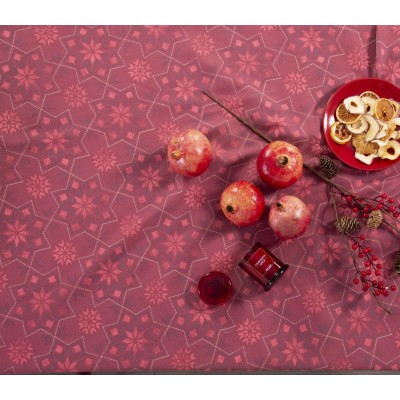 Τραπεζομάντηλο Christmas spirit grey Nef-Nef  140X240