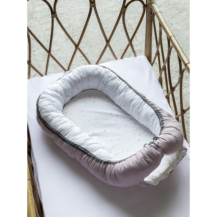 Βρεφική φωλιά 80x48x13 Baby Nest Pink Nima Βαμβάκι