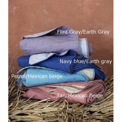 Κουβερλί King Size Deploy Navy Blue-Earth Gray Nima Βαμβάκι 240X265