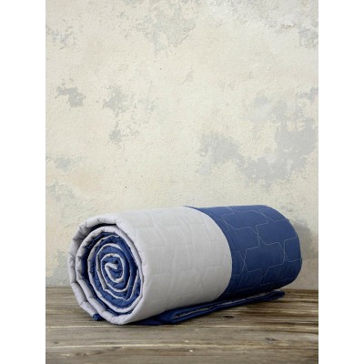 Κουβερλί King Size Deploy Navy Blue-Earth Gray Nima Βαμβάκι 240X265