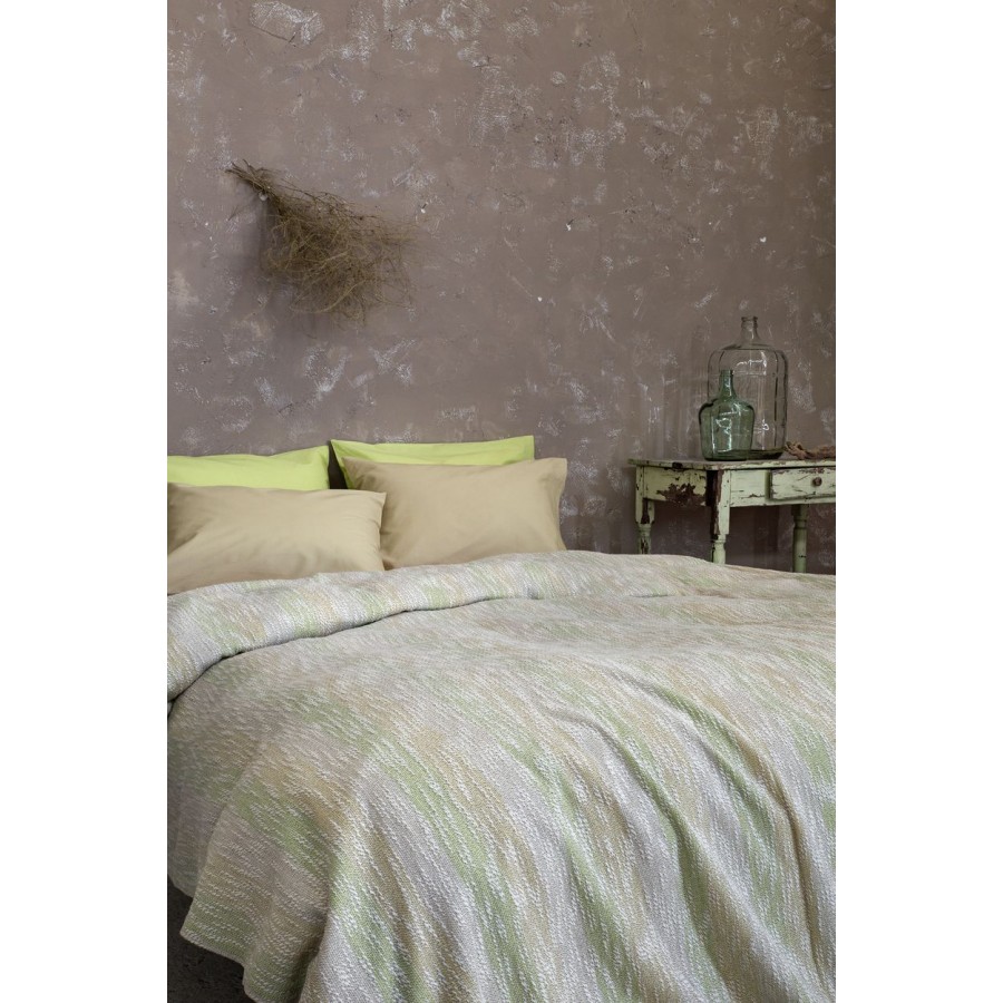 Κουβέρτα 230x250 Calida Olive Nima Βαμβάκι