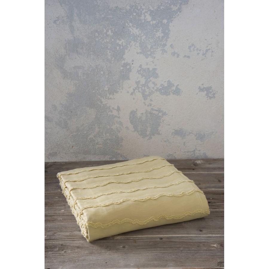 Κουβέρτα 230x250 Oleada Beige Nima Βαμβάκι