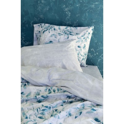 Μαξιλαροθήκες Intrigue Blue Nima Βαμβάκι Περκάλι 52X72