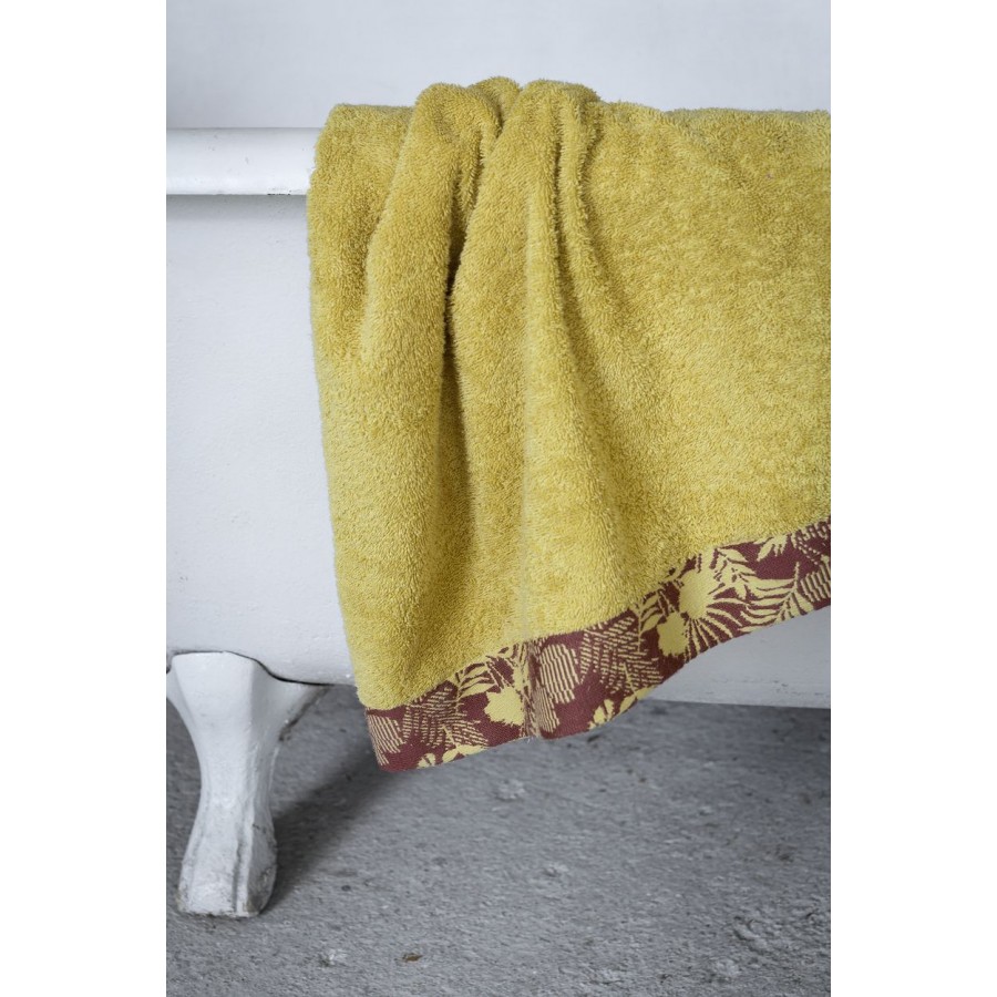 Πετσέτα 50x90 Nashrin Mustard Beige Nima Βαμβάκι Πετσέτα 50x90 Nashrin Mustard Beige Nima Βαμβάκι