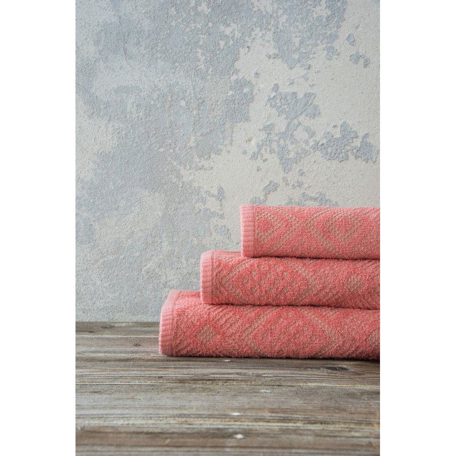 Πετσέτα 70x140 Iris Coral Nima Βαμβάκι