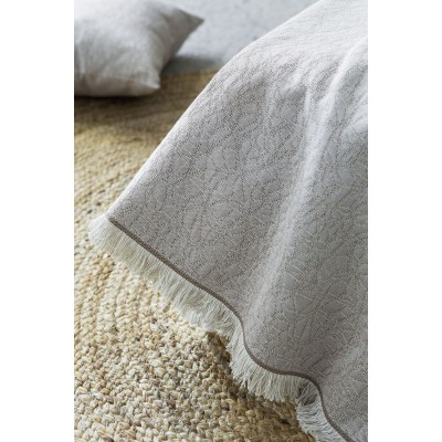 Ριχτάρι Δισέσιου Καναπέ Enigma Beige Nima Βαμβάκι Polyester 180X240