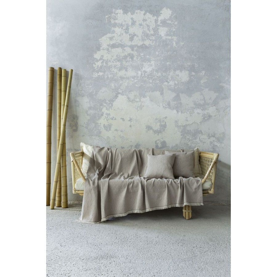 Ριχτάρι Δισέσιου Καναπέ Enigma Beige Nima Βαμβάκι Polyester 180X240