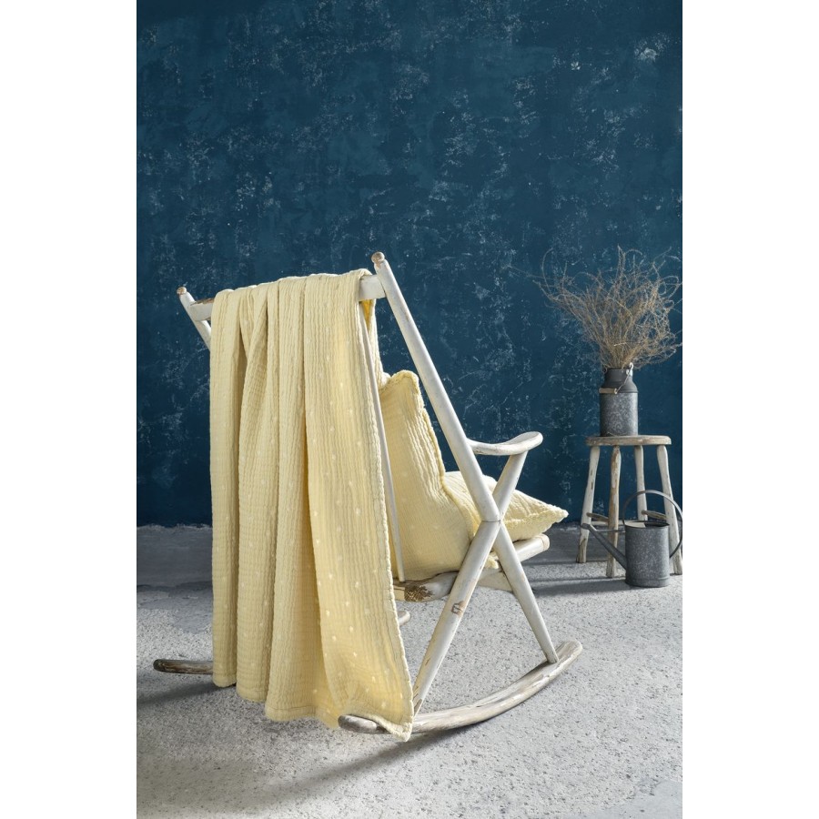 Ριχτάρι πολυθρόνας 130x170 Balmy Mustard Beige Nima Βαμβάκι Ριχτάρι πολυθρόνας 130x170 Balmy Mustard Beige Nima Βαμβάκι