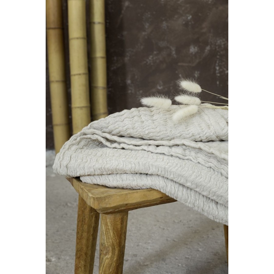 Ριχτάρι πολυθρόνας 130x170 Linteis Nima Βαμβάκι Λινό