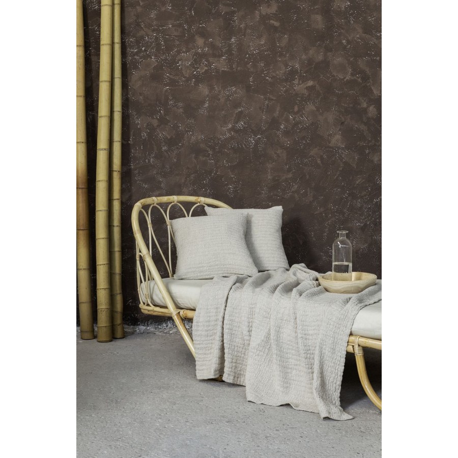 Ριχτάρι πολυθρόνας 130x170 Linteis Nima Βαμβάκι Λινό