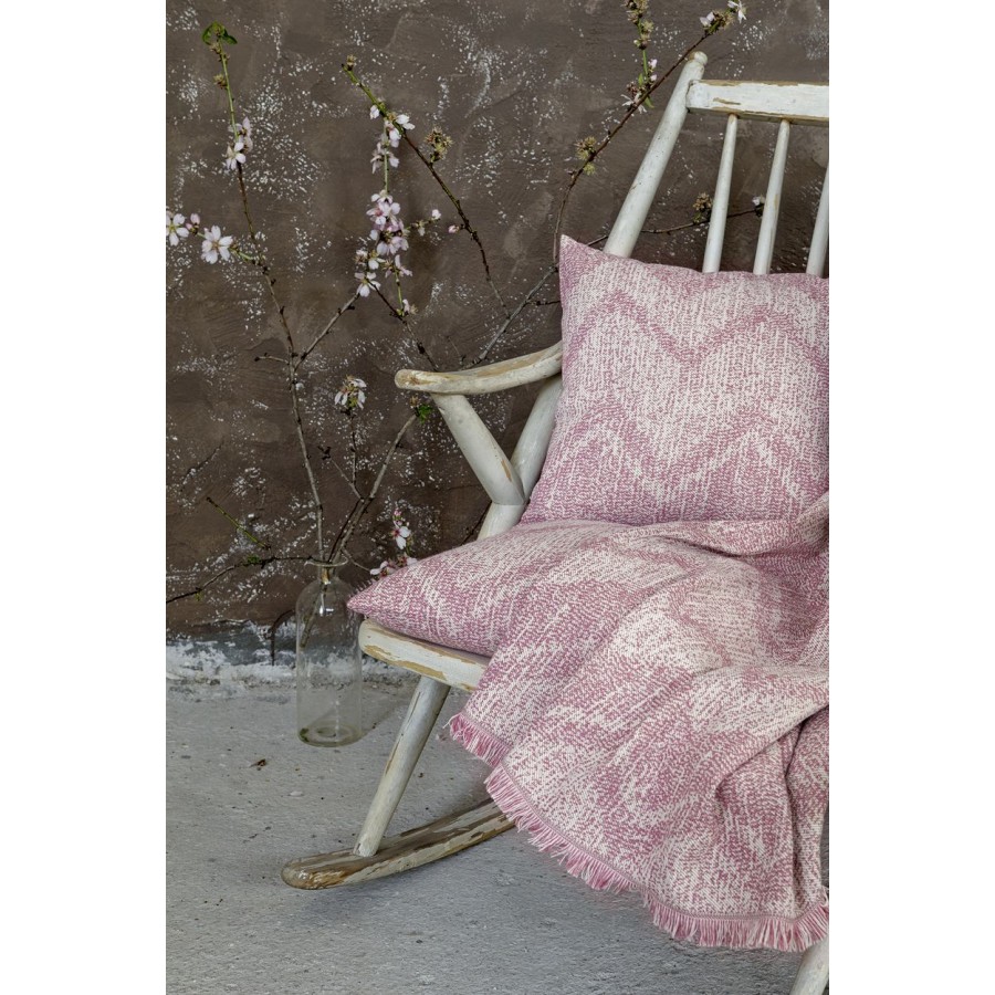 Ριχτάρι πολυθρόνας Elation Pink Nima Βαμβάκι Polyester 180X180 Ριχτάρι πολυθρόνας Elation Pink Nima Βαμβάκι Polyester 180X180